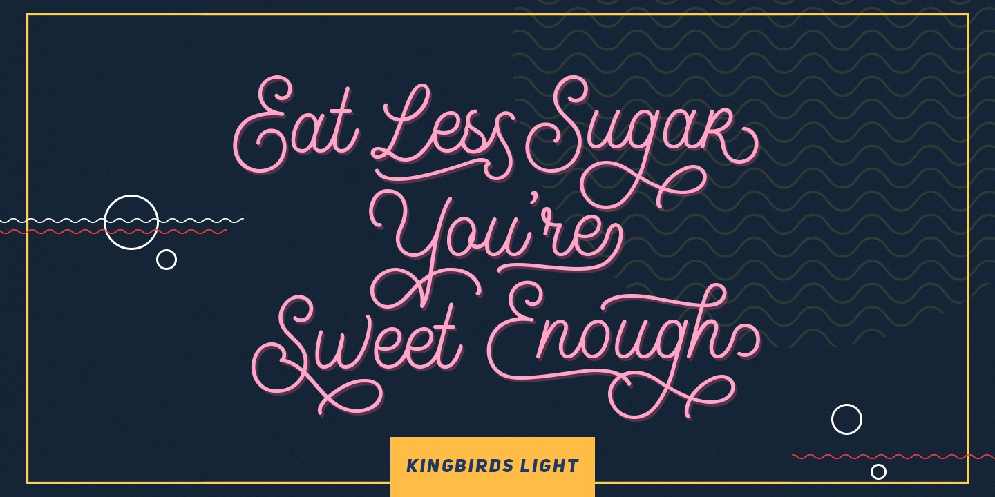 Kingbirds Stamp Font preview